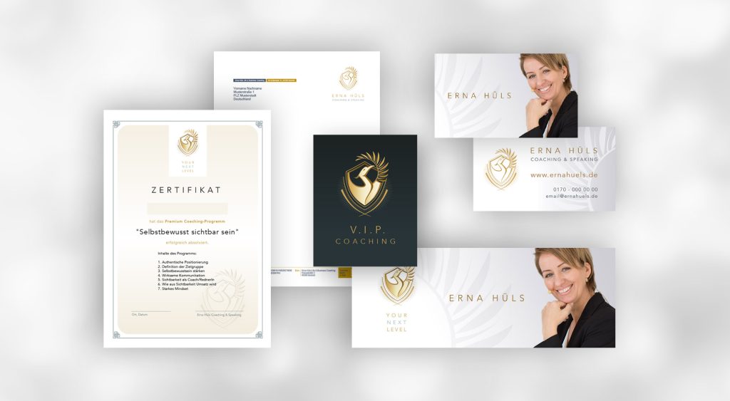 Print Design for Business Coach by Graphic Designer Dorothea C