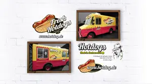 Car labeling Artwork for a truck by graphic designer Dorothea C