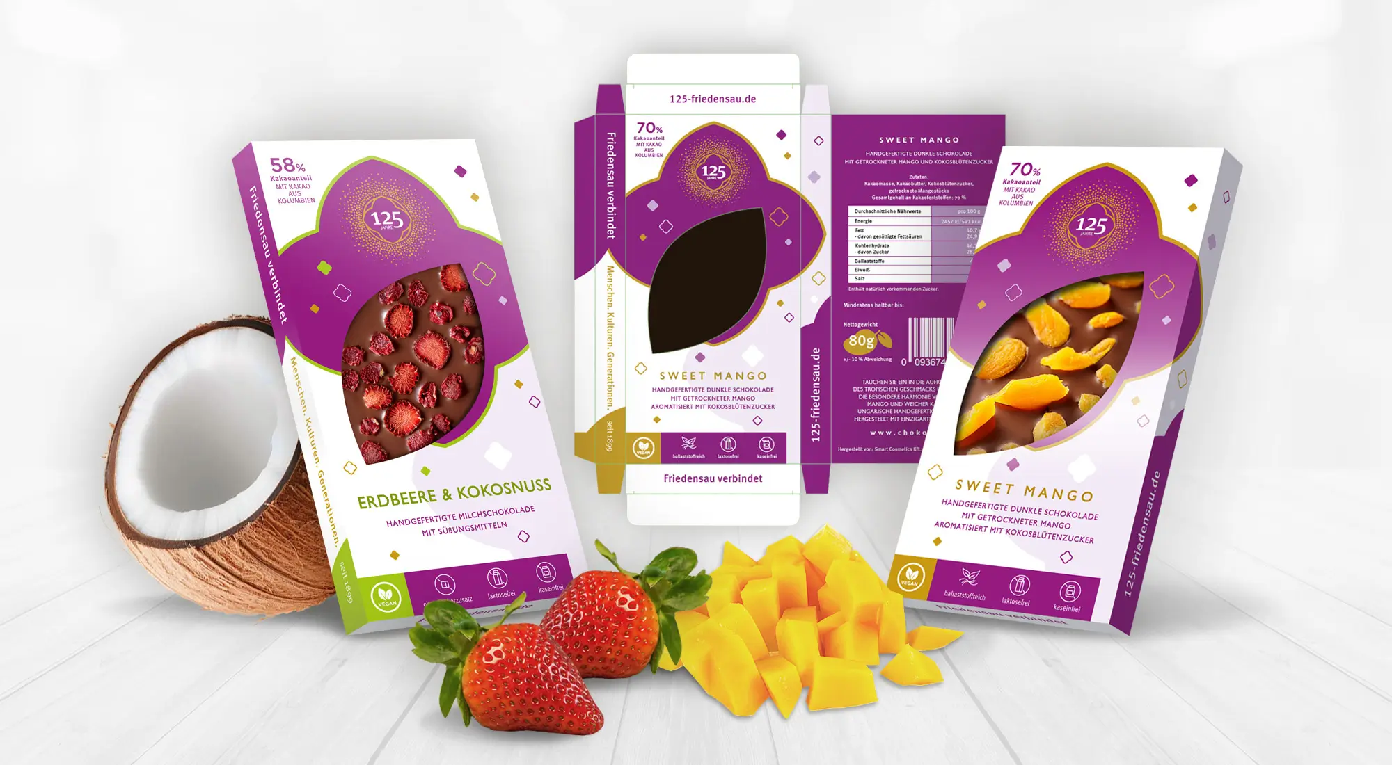 Print Design Chocolate Packaging for Friedensau Adventist University by Graphic Designer Dorothea C